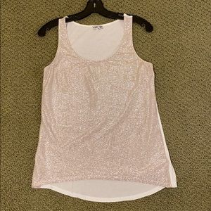 Silver Sparkle tank top
